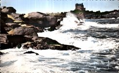 CPA Ploumanac h en PERROS GUIREC Les rochers du Chateau de Castaeres