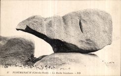 CPA Ploumanac h La Roche branlante