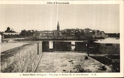 CPA Saint Malo Vue prise du Bastion Est du Fort National