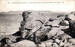 CPA Ploumanac h La Tate de Sorrciere et dans le lointain I ll Tome