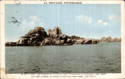 CPA Le Chateau de Costacres entre Ploumanac h