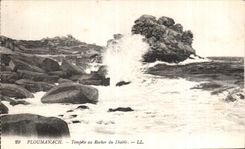 CPA Ploumanac h Tempeta au Rocher du Diable