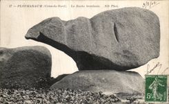 CPA Ploumanac h La Roche branlante