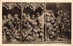CPA Treguier Chapelle du Duc Sepulture de Jen V de Bretagne Motifs en bois sculptes