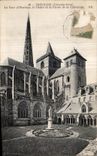 CPA Treguier LA Tour d Hastings le Cloltre et la Fleche de la Cathidrale