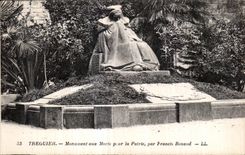 CPA Treguier Monument aux Morts Pour la Patrie Militaria 