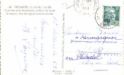 CPA Tregastel Le De L un des plus Importants rochers de toute la region sert de signal avance en mer