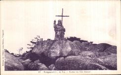 CPA Tregastel Rocher du Pere Eternel