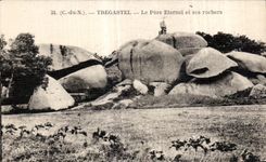 CPA Tregastel Le Pere Eternal et ses rochers