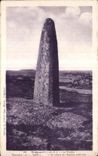 CPA Tregastel Le Menhir Monument hique les Ceites de L epoque primitive
