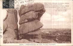 CPA Tregastel au loin vu des Troievos