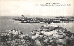 CPA Topute La Bretagne Tregastel Vue des Rochers la Pointe du De