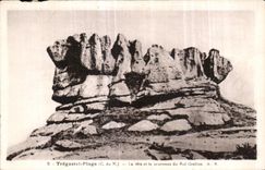 CPA Tregastel Plage La tete et la Couronne du Roi Grallon