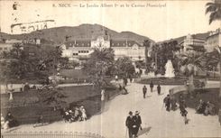 CPA Nice Le Jardin Albert et le Casino Municipal
