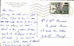 CPA Cote de Jade Pornic La Plage de Noeveillard avec la Jetee