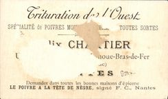 Image Chromo Le Poivre A la Tete de Negre