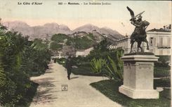 CPA La Cote d Azur Menton Les Nouveaux jardins