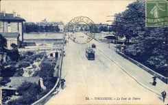 CPA Toulouse el puente de Pedro