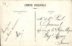 CPA Toulouse Quay de los oarsmen del barco de Tounis Dalbade