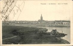 CPA Toulouse el Garona Quay de Tounis