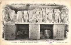 CPA Tebessa Sarcophage du Temple du Minerve