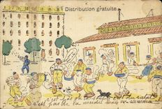 CPA free Distribution Militaria Fantasy