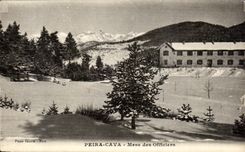 CPA Peira Cava Mess des Officiers Militaria 