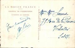 CPA Chateau De Pierrefonds L Arrivee au chateau