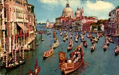 Large CPA Venezia Canal E regata storica large canal