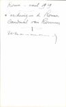 Photo Rome Roma 1929 italie italia L archeveque de Rome Cardinal Vom Rossum 