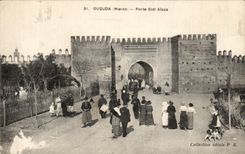 CPA Oudjda Morocco Gate Sidl Aissa