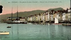 CPA Toulon View of the Quay General Cronstadt View off Cronstadt Quay
