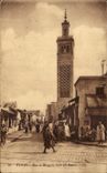 CPA Tunis Rue et Mosquee Sidiel Beehir 