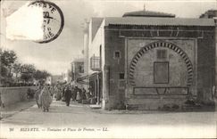CPA Bizerte Fontaine et Place de France