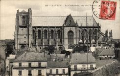CPA Nantes the Cathedral Seen of the Castle