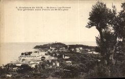 CPA Environs de Nice St Jean Cap Ferrat Vue generale Avec Pointe de St Houplace