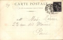 CPA Le Lion de Barthodi Belfort (carte de 1899)
