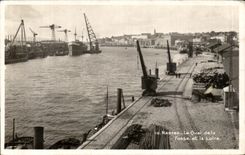 CPA Nantes the Quay of the Pit and the Loire