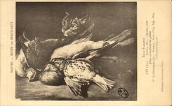 CPA Nantes Museum Of Beautiful arts Flemish School coveting Cat of game