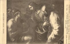 CPA Nantes Musee Of Beautiful arts Mattia Preti the Calabrian Taverna Malta Jesus curing plugs of Jericho