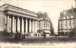 CPA Nantes the Graslin Place the Large Theater