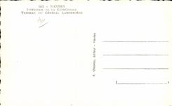 CPA Interior Nantes Of the Cathedral Tomb Of General Lamoriciere