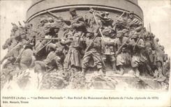 CPA Troyes Low National defense Relief of the Monument of Entants of I Paddle