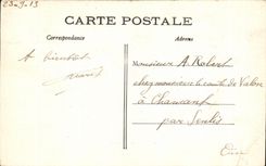 Castillo Azay de CPA el ataque frontal del este de la cortina