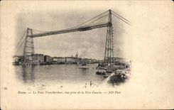 CPA Rouen the Transporter bridge seen from of the Ganche Bank