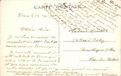 CPA Tours Cathedral Saint Gatien whose highest tower is of Commencee in this ceuvre art was not teensiee qu out of C