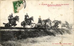CPA Saumur Saut du Mur au Breil (Officiers d Instruction) heval Horse