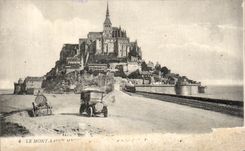 CPA Le Mont Saint Michel Automobile