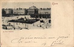 CPA Le Havre el lugar de Gambetta