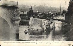 CPA Pont queI one made in Ferte boil Jouarre has Blown up bridge At Ferte Under Jouarre